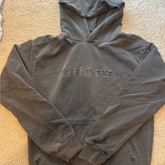 TALENTLESS Charcoal Hoodie - Picture 1 of 3